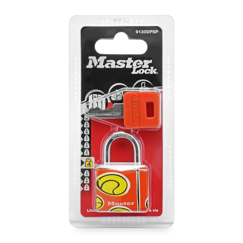 Master Lock 9130EURDPSP visací zámek oranžová Tennis 30 mm