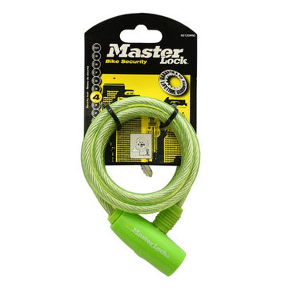 Master Lock 8212EURDPRO spirálový zámek na kolo 1,8 m zelený