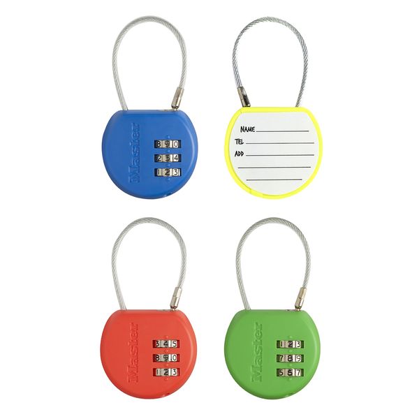 Master Lock 4671EURDCOL kódový zámek zelený lanko