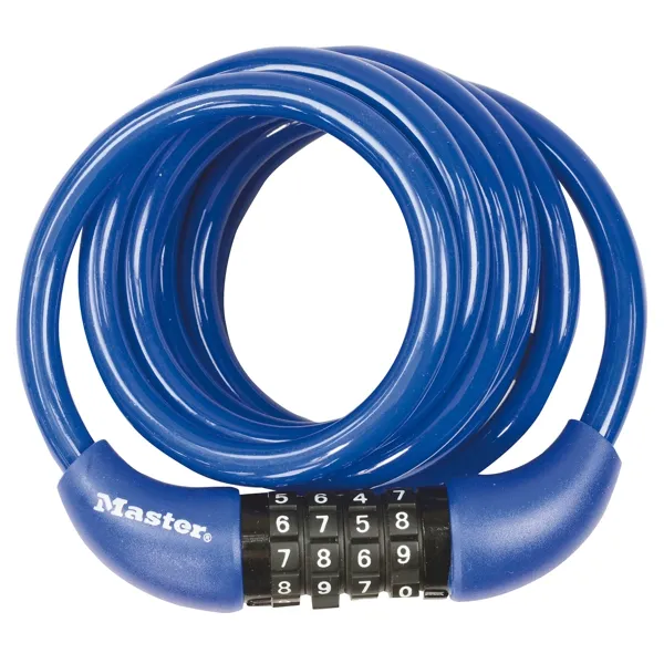 Master Lock 8221EURDPROCOL zámek na kolo modrý 1,8 m kombinační