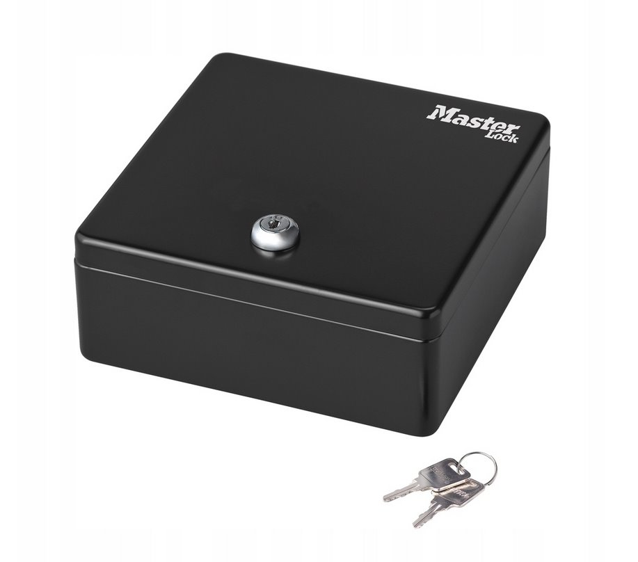 Master Lock KDS1EURHRO pokladní box černý uzamykatelný