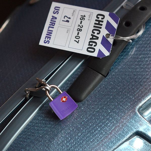 Master Lock 4695EURTAST visací zámek fialový 2 ks TSA