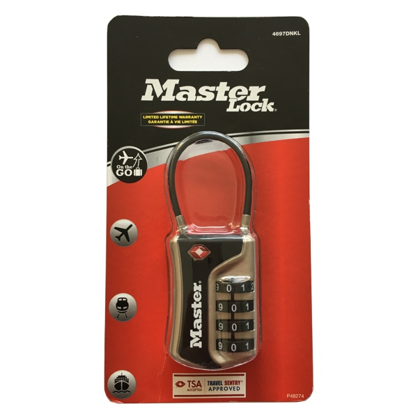 Master Lock 4697EURDNKL kombinační zámek TSA na kufr