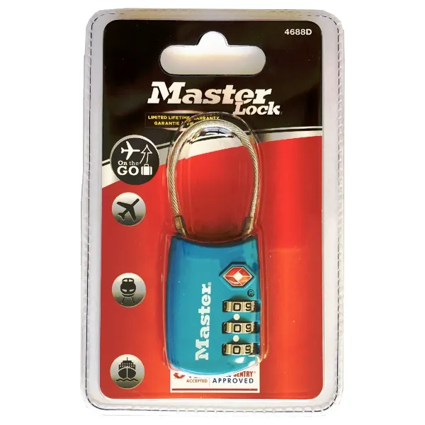 Master Lock 4688EURD TSA zámek modrý 30 mm