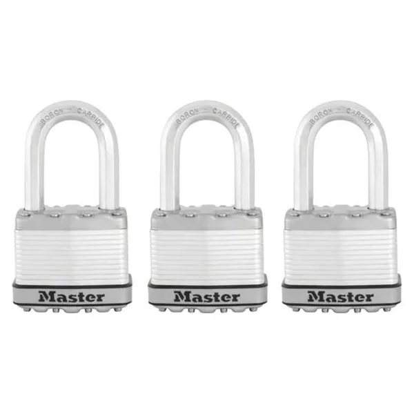 Master Lock Excell M5EURTRILF visací zámek 50 mm 3 ks