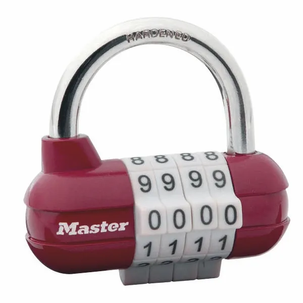 Master Lock 1523EURD horizontální zámek 64 mm červený