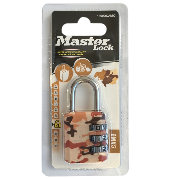 Master Lock 1509EURDCAMO kombinační visací zámek 30 mm camo
