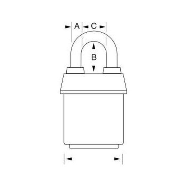 Master Lock ProSeries visací zámek 6127EURD 67 mm černý odolný