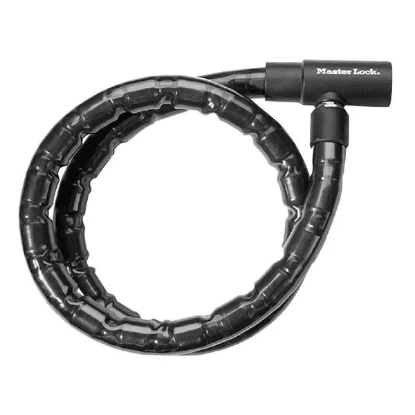 Master Lock 8218EURDPS ocelové lano 200 cm černé