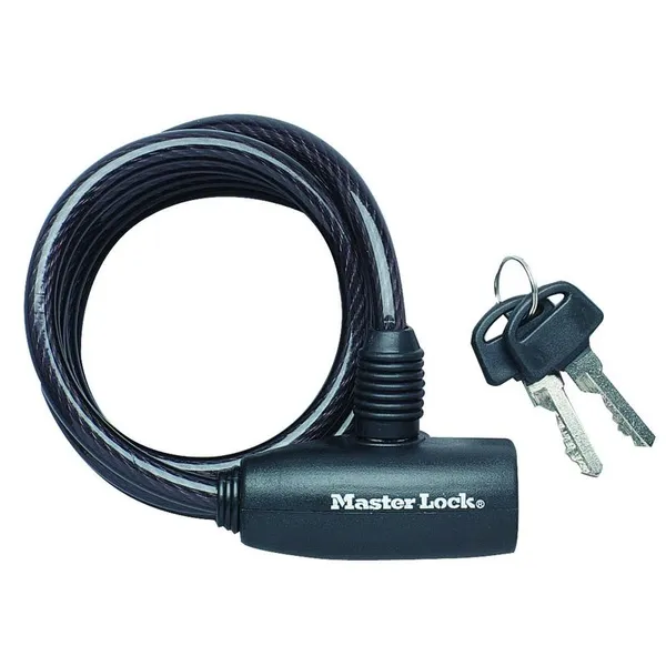 Master Lock 8126EURDPRO spirálový zámek na kolo 1,8 m černý