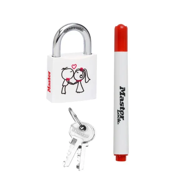 Master Lock 3430EURDLOV visací zámek 30 mm Partners bílý