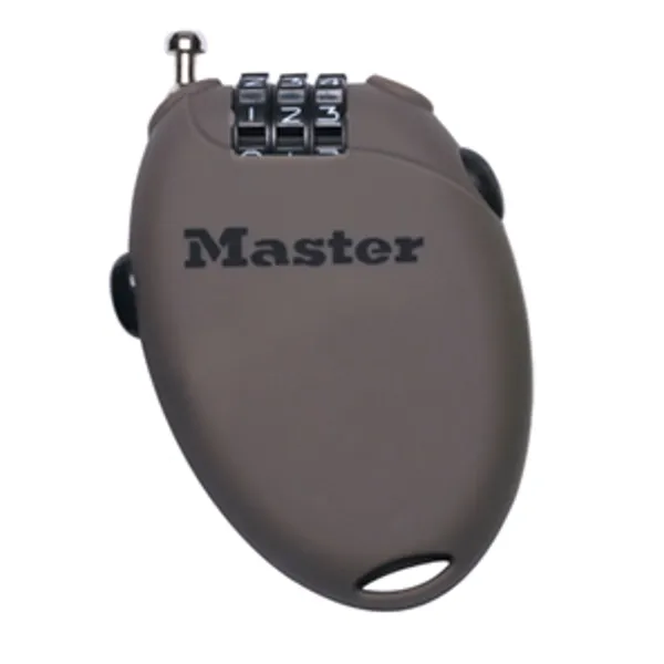 Master Lock 4603EURD zatahovací kabelový zámek hnědý 70 cm