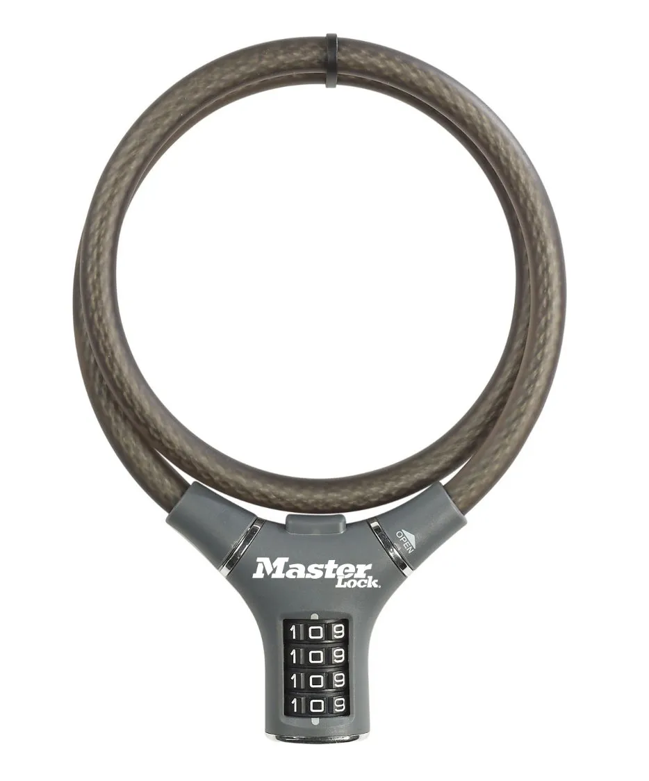 Master Lock 8229EURDPROCOL lanko na kolo 0,9 m šedé