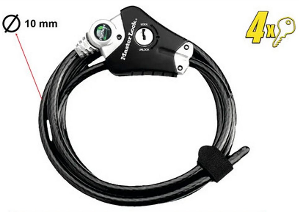Master Lock Python 8428EURDPRO lanový zámek 10 mm