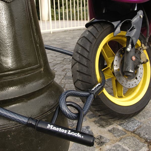 Master Lock 8156EURDPS ocelové lanko 150 cm černé