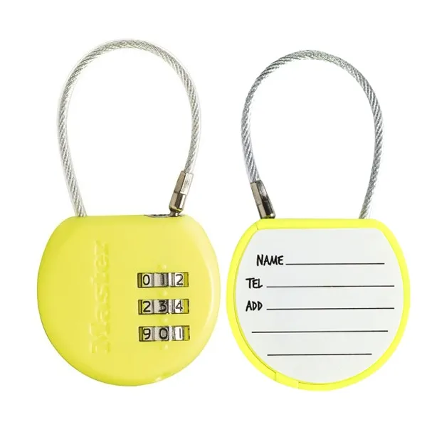 Master Lock 4671EURDCOL zámek na zavazadla 42 mm žlutý