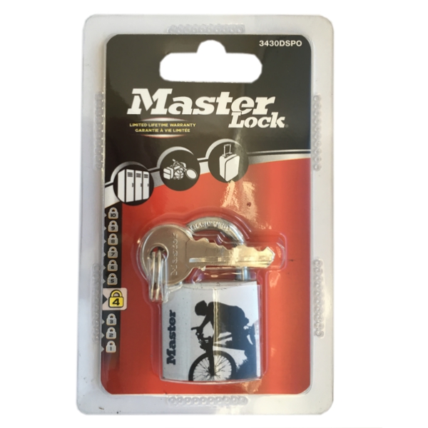 Master Lock 3430EURDSPO visací zámek Bike 30 mm hliníkový