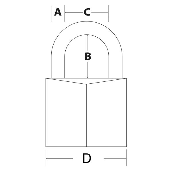 Master Lock 9130EURDBLK visací zámek 30 mm černý