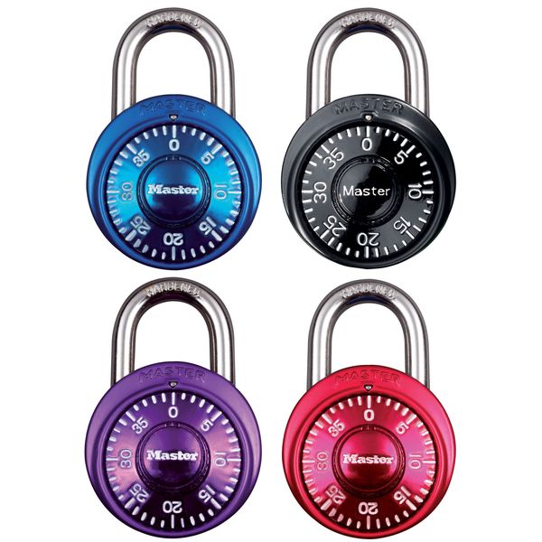 Master Lock 1533EURD kombinační zámek 38 mm fialový kód