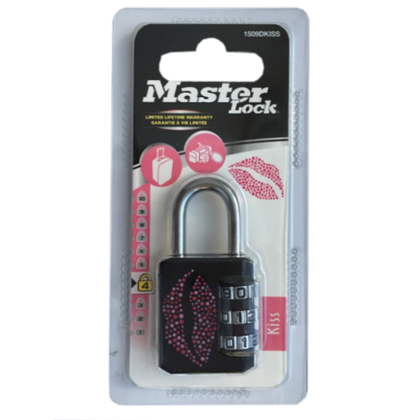 Master Lock 1509EURDKISS kombinační zámek 30 mm černý Kiss