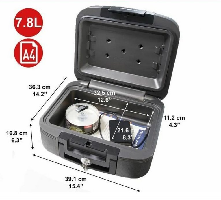 Master Lock LCHW20101 bezpečnostní kufr 7,8l A4