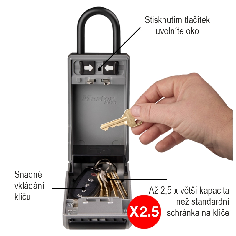 Master Lock 5480EURD schránka na klíče se závěsným okem