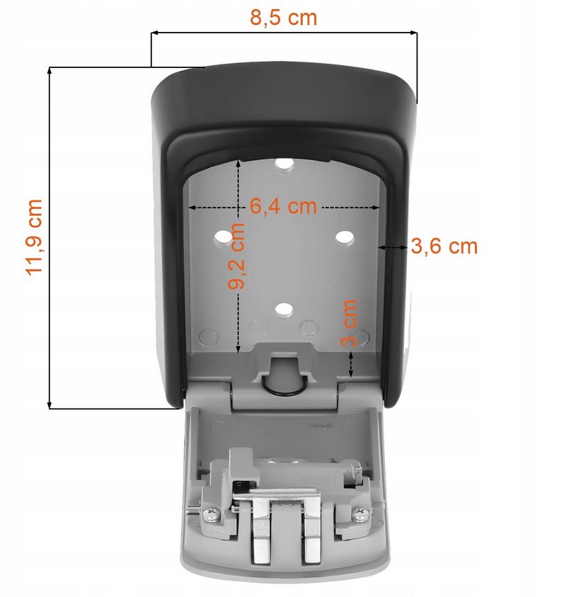 Master Lock 5401EURD schránka na klíče 4místná černá