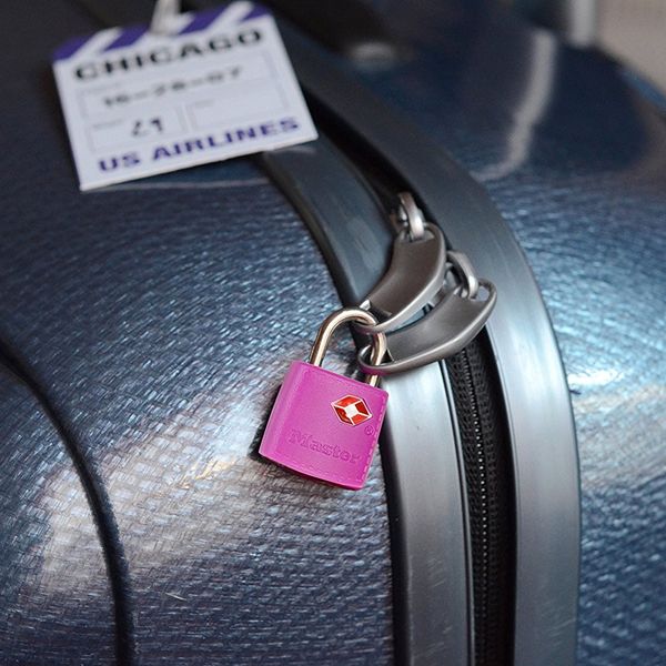 Master Lock TSA 4695EURTAST visací zámek růžový 2 ks na klíč