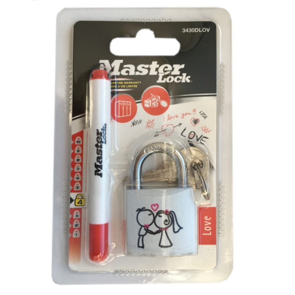 Master Lock 3430EURDLOV visací zámek Partners 30 mm