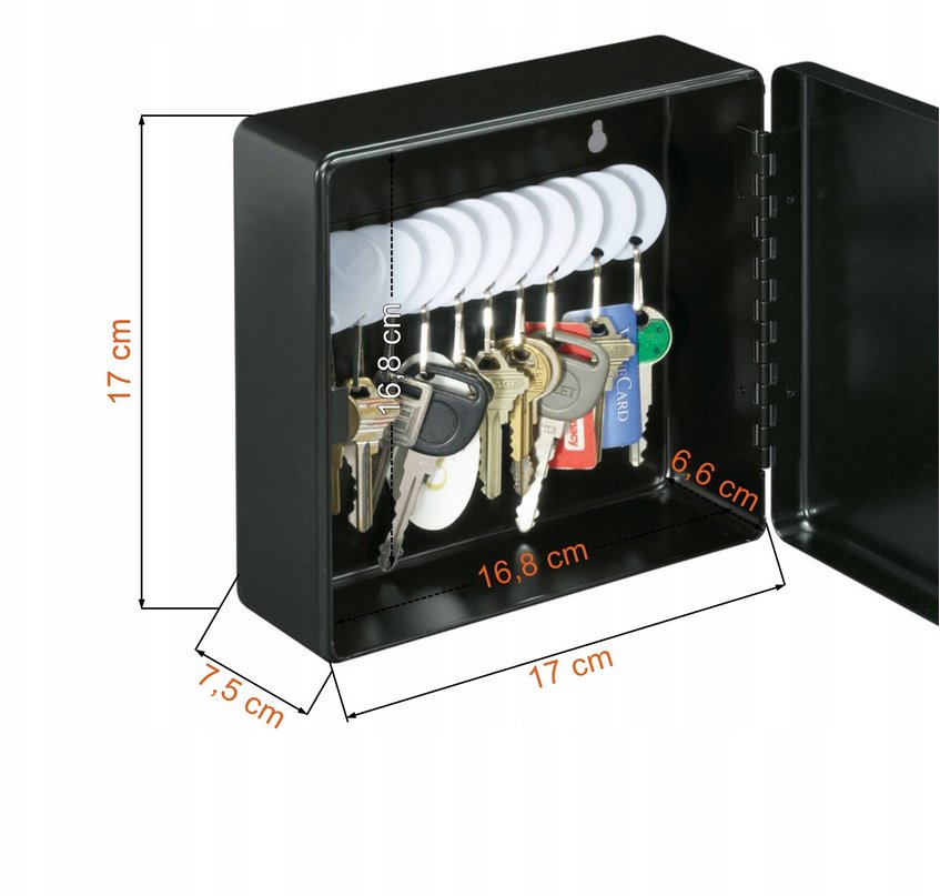 Master Lock KDS1EURHRO pokladní box černý uzamykatelný