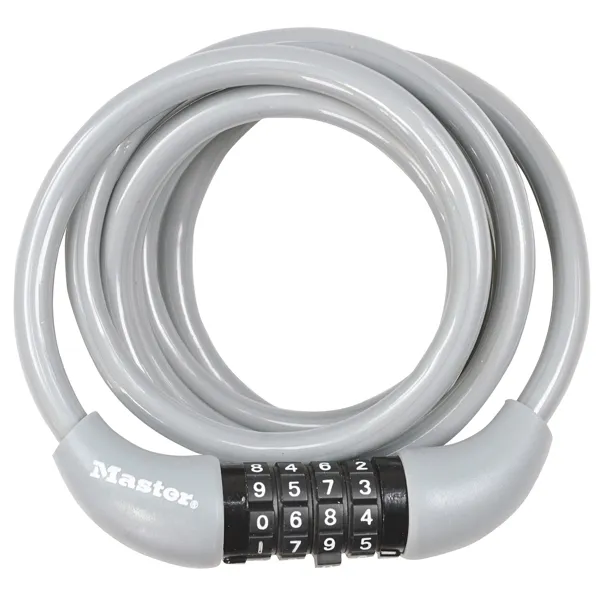 Master Lock 8221EURDPRO zámek na kolo spirálový 1,8 m šedý