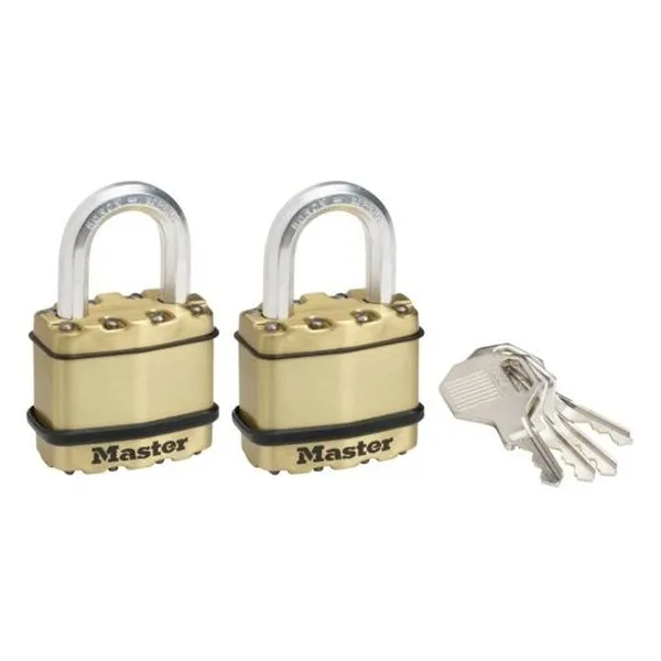 Master Lock Excell M1BEURT zámek 45 mm 2 ks mosaz