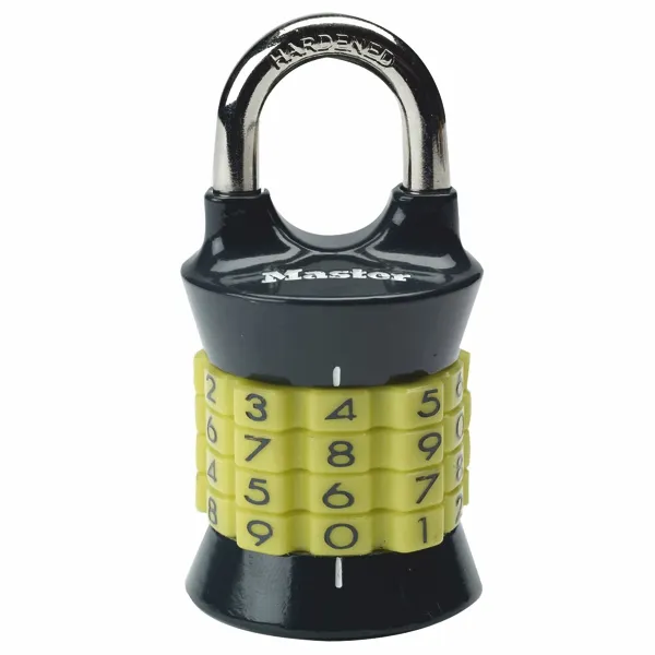 Master Lock 1535EURDCOL kombinační zámek žlutý 37 mm