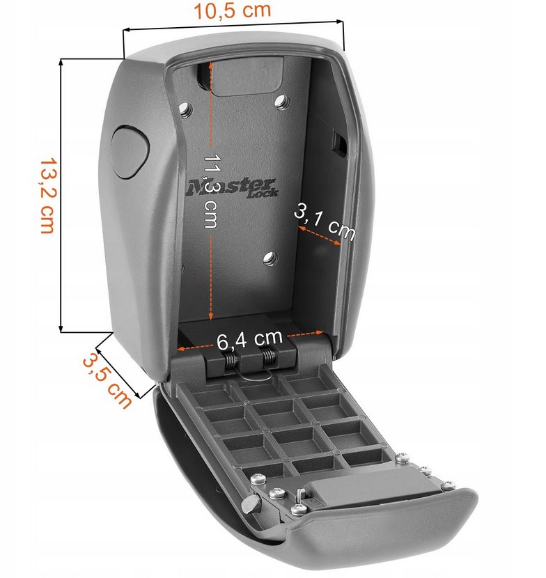 Master Lock 5415EURD schránka na klíče šedá kombinační