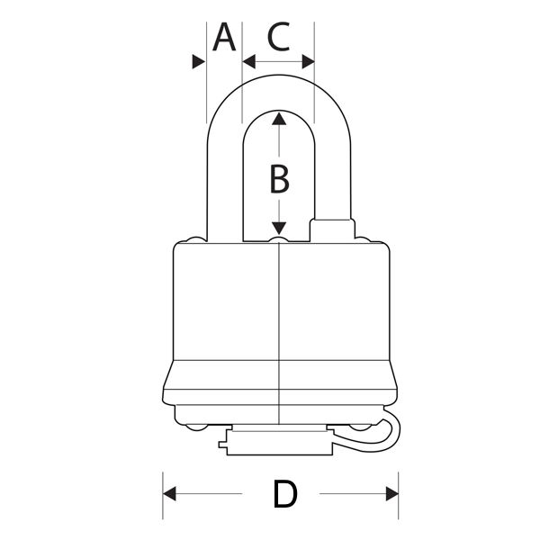 Master Lock 312EURD visací zámek 40 mm venkovní