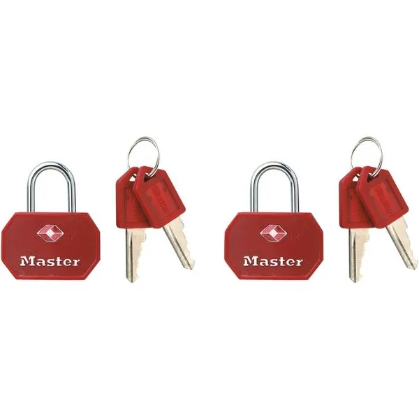 Master Lock 4681EURTBLR visací zámek červený 2 ks TSA