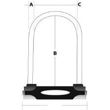 Master Lock 8195EURDPROLWREF zámek na kolo 280 mm reflexní