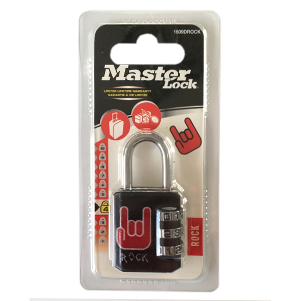 Master Lock 1509EURDROCK kombinační zámek 30 mm černý