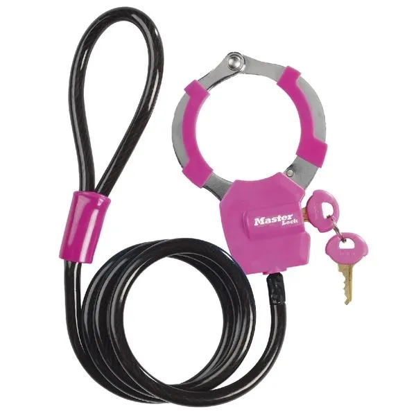 Master Lock 8275EURDPRO pouta na kolo růžová 100 cm