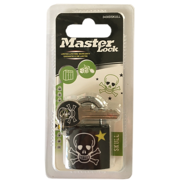 Master Lock 3430EURDSKULL visací zámek 30 mm lebka