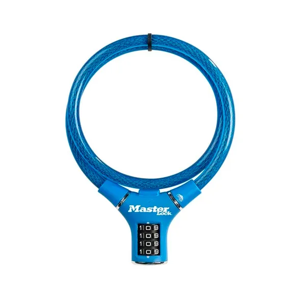 Master Lock 8229EURDPRO lanko na kolo kombinační 0,9 m modré