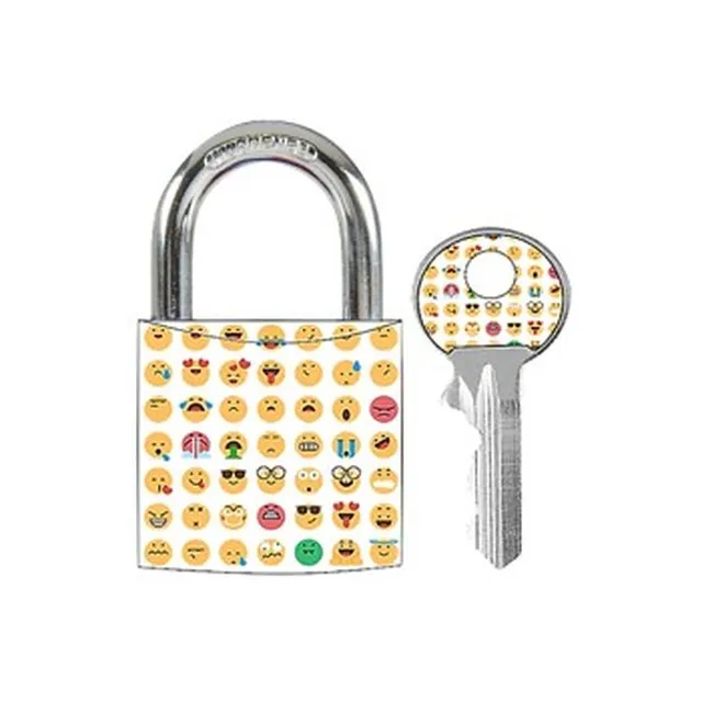 Master Lock 3430EURDAST visací zámek 30 mm bílý Smiley