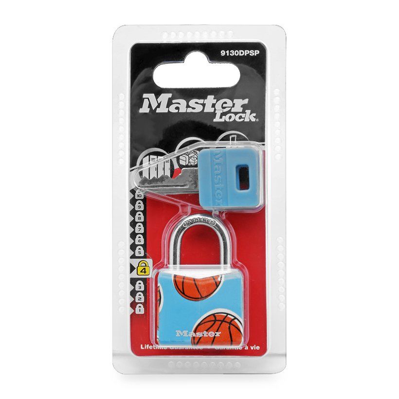 Master Lock 9130EURDPSP visací zámek basketball 30mm