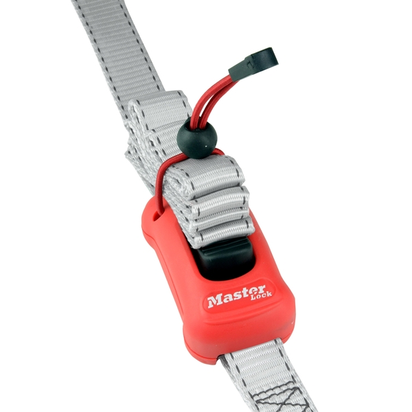 Master Lock 3313EURDAT popruh 2,5 m šedý s háčky