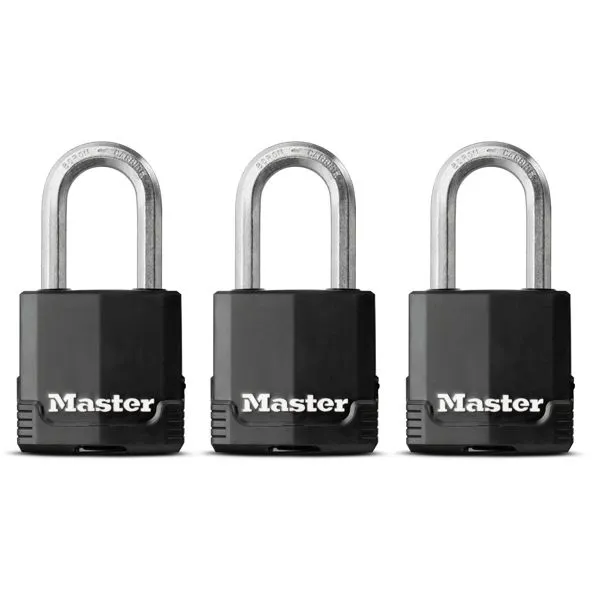 Master Lock Excell M115EURTRILF visací zámek 48 mm 3 ks ocel