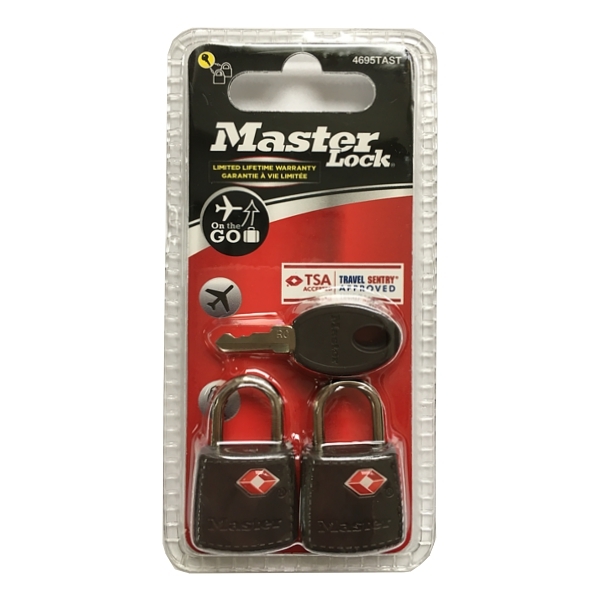 Master Lock 4695EURTAST TSA visací zámek šedý 2 ks