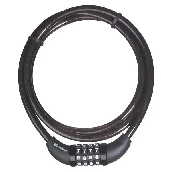 Master Lock 8119EURD lankový zámek 1,5 m černý