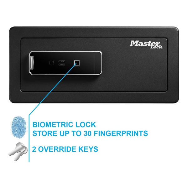 Master Lock LX110BEURHRO biometrický trezor 25,4 l