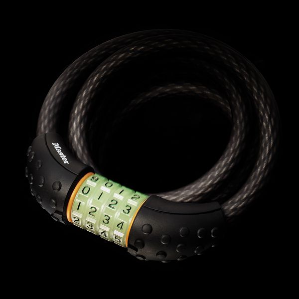 Master Lock 8190EURDPRO lanko na kolo 1,8 m černé