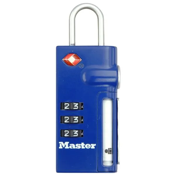 Master Lock 4693EURDBLU zámek na zavazadla modrý